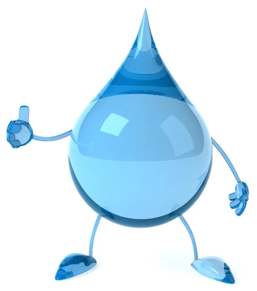 Droppe vatten illustration — Stockfoto