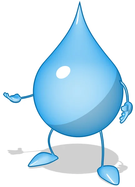 Gota de ilustración de agua — Foto de Stock