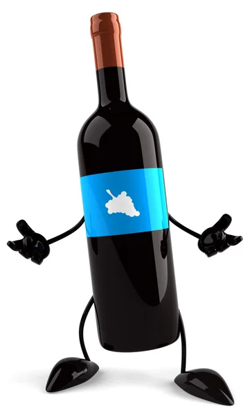 Butelka wina ilustracja — Zdjęcie stockowe