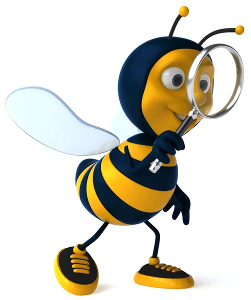 Glückliche Biene 3D Illustration — Stockfoto