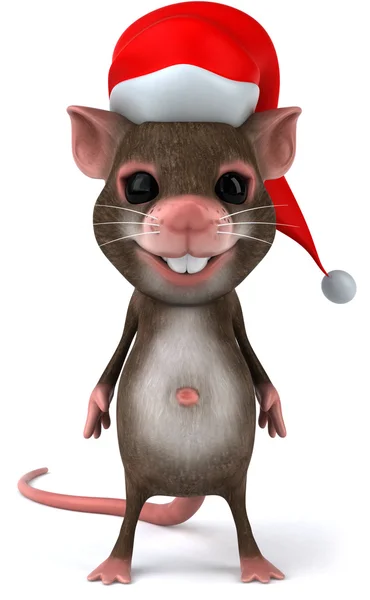 Natal mouse ilustração 3d — Fotografia de Stock