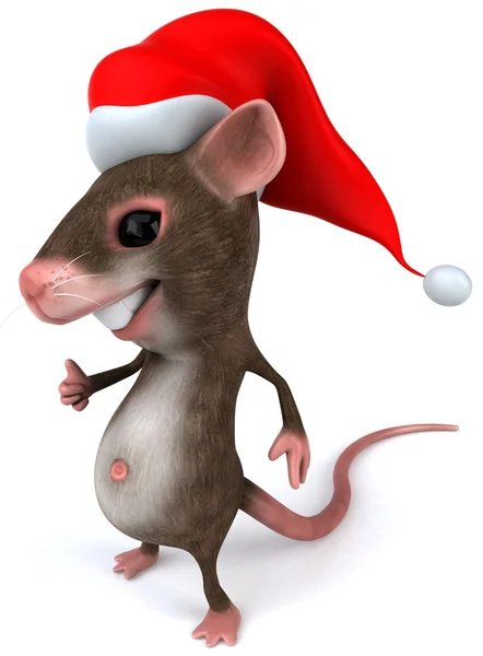 Різдвяна мишка 3d ілюстрація — стокове фото