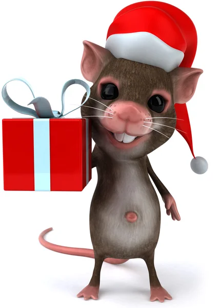 Рождественская мышь — стоковое фото