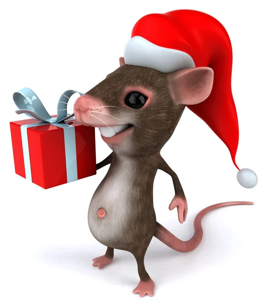 Vánoční myš 3d ilustrace — Stock fotografie