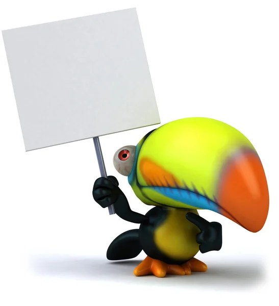 Illustrazione Toucan 3d — Foto Stock