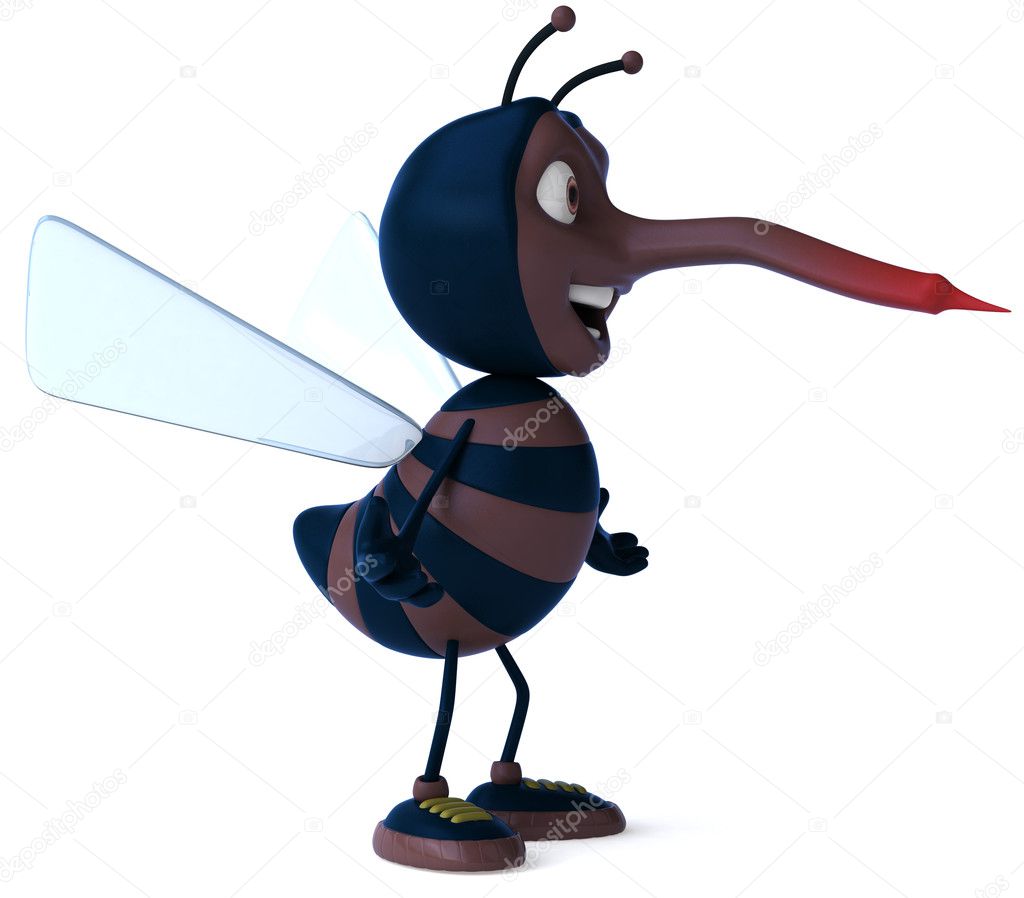 Mosquito 3d illustration