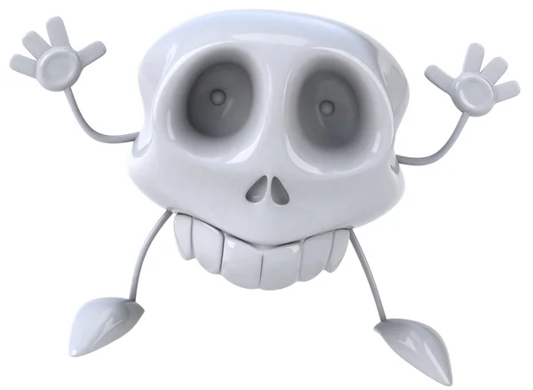 Ilustración del cráneo 3d — Foto de Stock