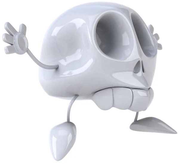 Ilustración del cráneo 3d — Foto de Stock