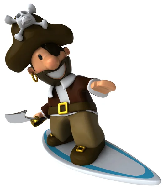 Pirata 3d ilustração — Fotografia de Stock