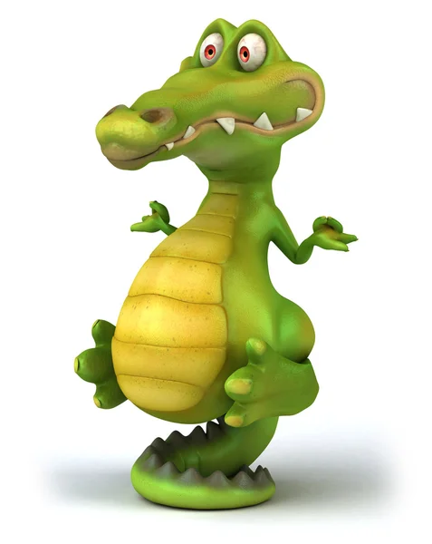 Krokodil 3d illustration — Stockfoto