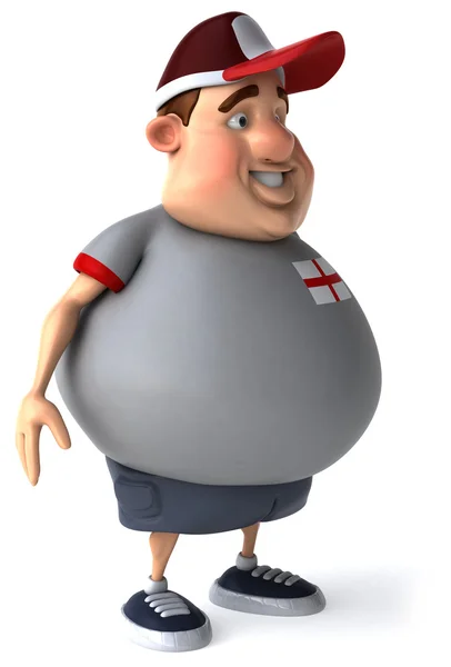 Fat guy 3d illustration — Stock Photo, Image
