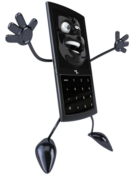 Ilustración feliz teléfono 3d — Foto de Stock