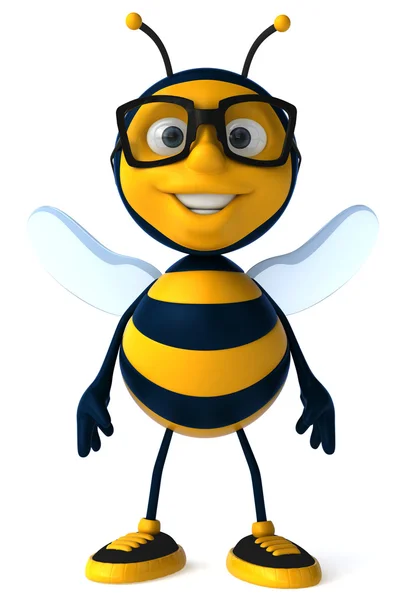 Happy bee 3d illustratie — Stockfoto
