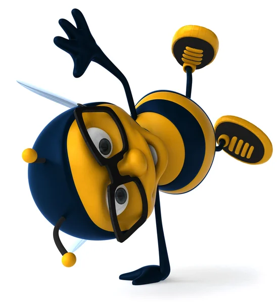 Happy Bee 3d illustration — стоковое фото