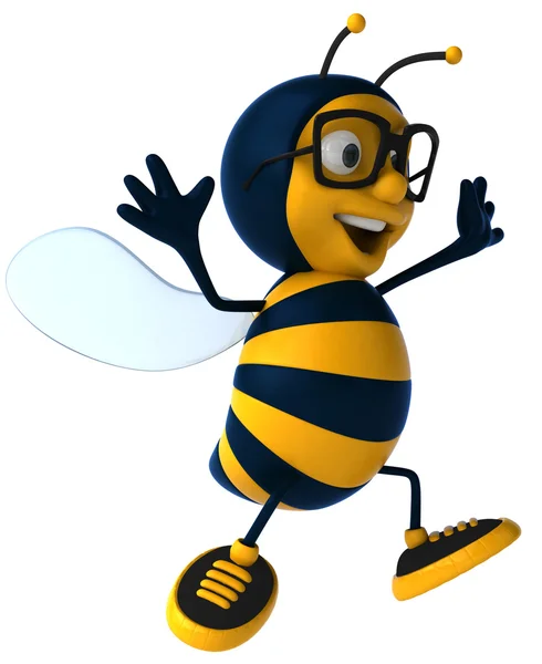 Joyeux abeille illustration 3d — Photo