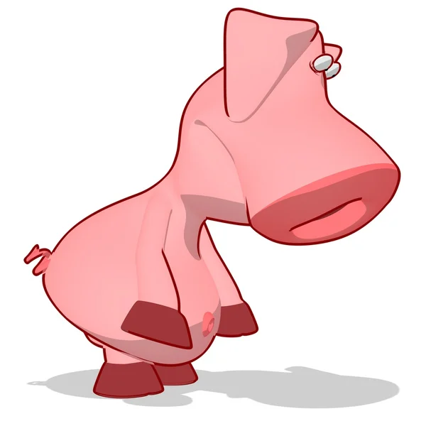 Sad Pig Illustration — Stock Photo, Image