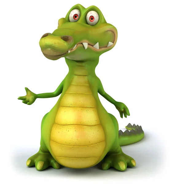 Krokodýl 3d ilustrace — Stock fotografie