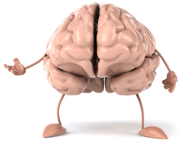 Illustrazione del cervello 3d — Foto Stock