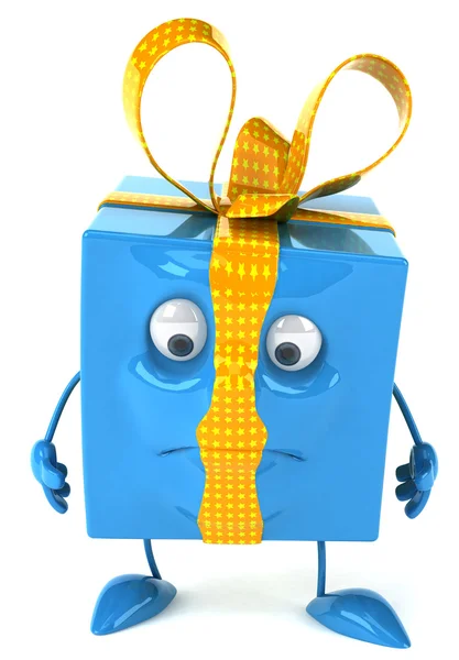 Несчастная Подарочная Коробка Иллюстрация — стоковое фото