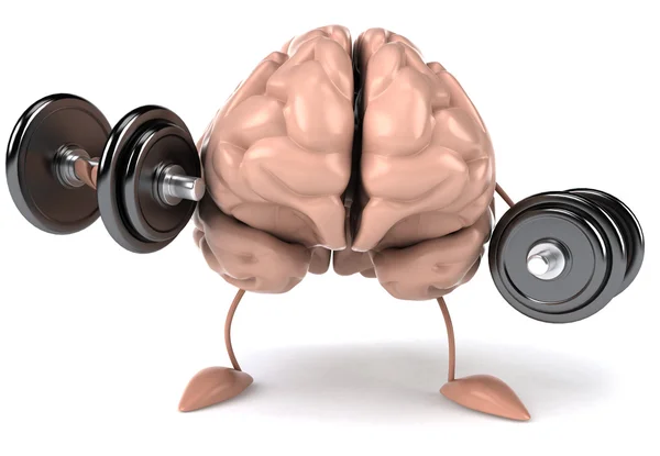 Мозг упражнения 3D иллюстрация — стоковое фото