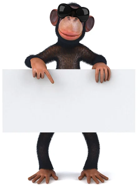 Macaco ilustração 3d — Fotografia de Stock