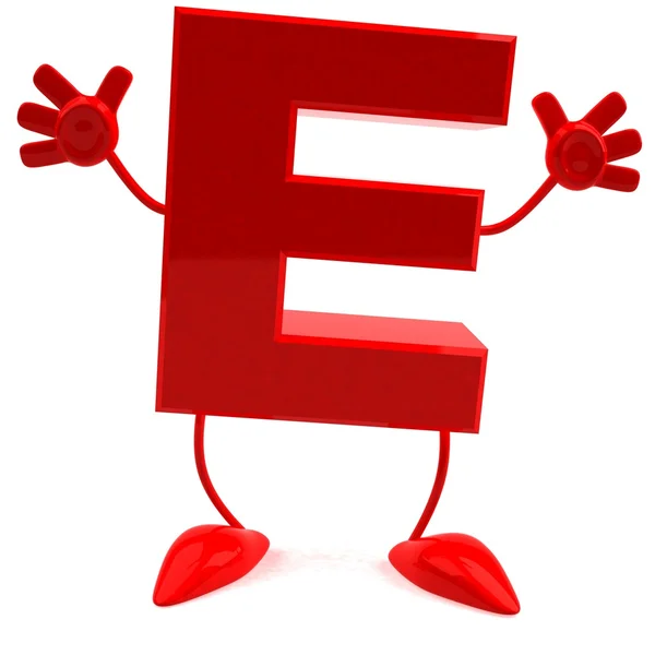 Алфавит, ABC E 3d иллюстрация — стоковое фото