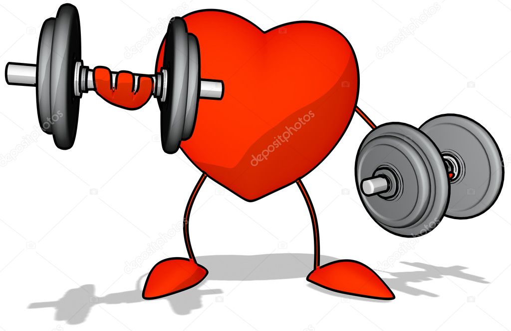 Heart with weights — Stock Photo © julos #4687776