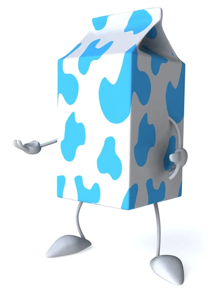 Embalagem de leite ilustração 3d — Fotografia de Stock