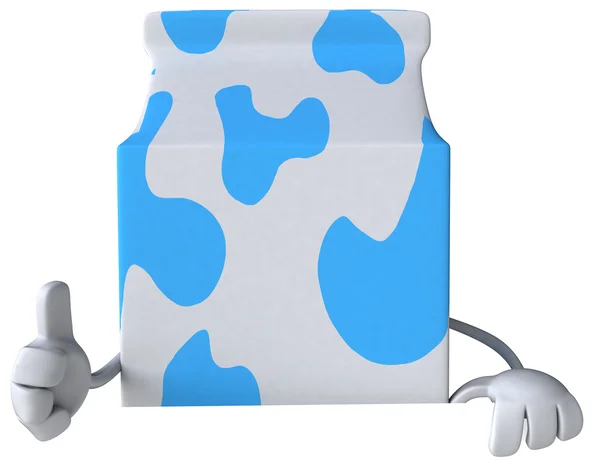 Embalagem de leite ilustração 3d — Fotografia de Stock