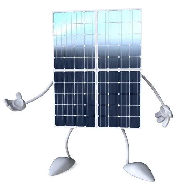 太陽電池パネルの — ストック写真