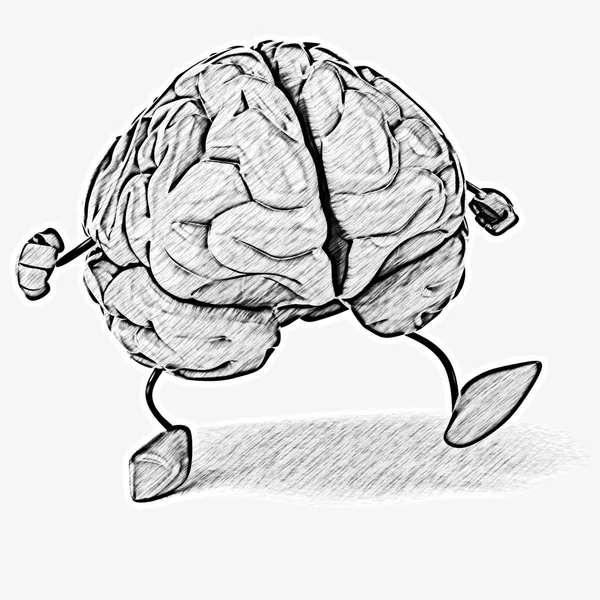 Весёлый мозг — стоковое фото