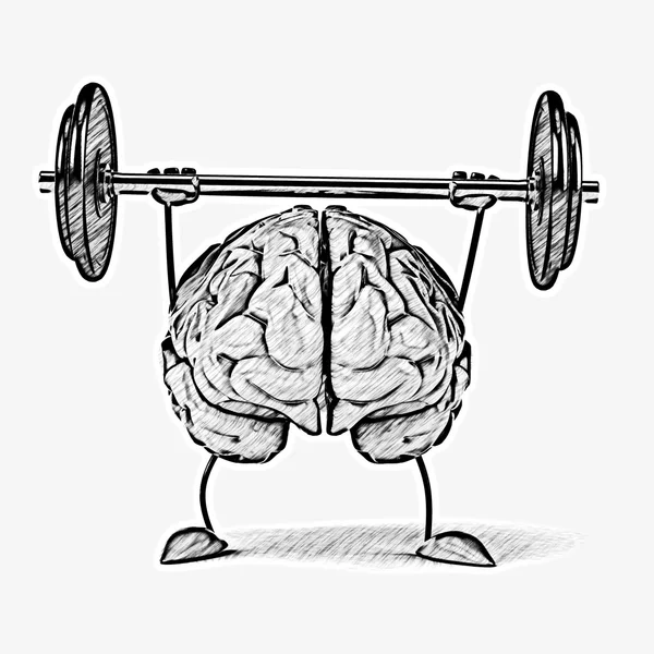 強力な脳 — ストック写真