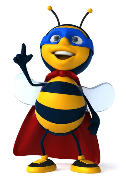 Diversão super abelha — Fotografia de Stock