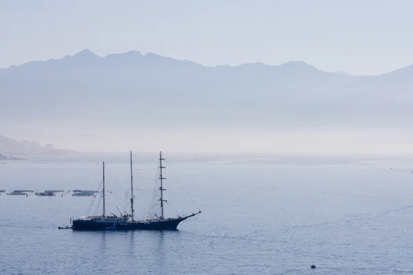 Stock image Ship in the mist