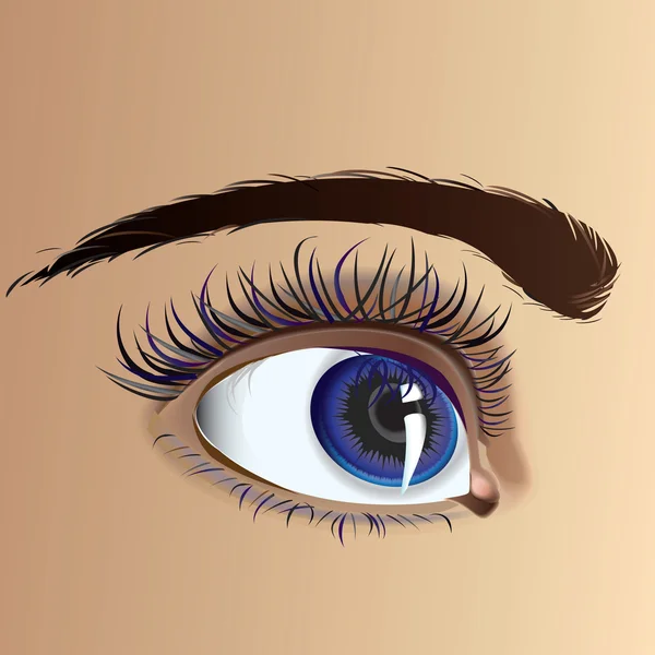 Hermoso ojo — Vector de stock