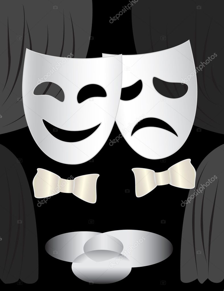 Theatre stage & masks