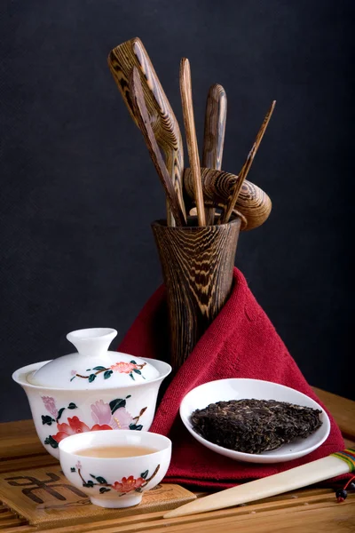A teaszertartás készülékek Stock Kép