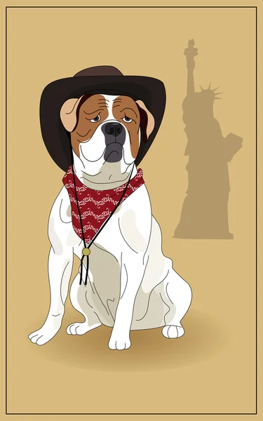 Bulldog americano — Archivo Imágenes Vectoriales