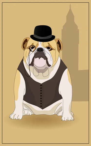 Bulldog inglés — Archivo Imágenes Vectoriales
