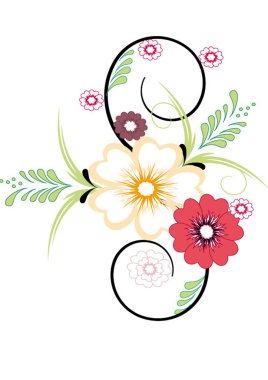 Floral abstraction clipart