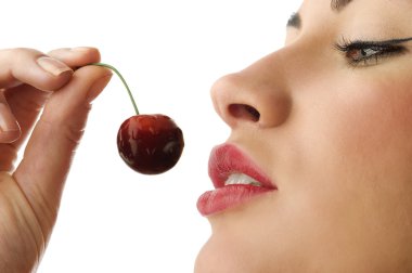 The red cherry clipart