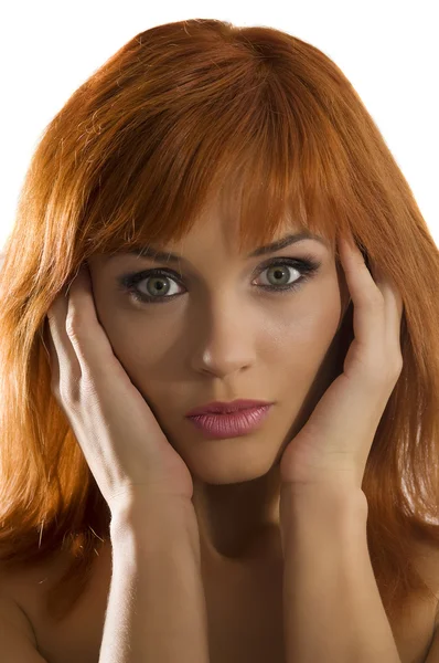 Woman with red hair — Stock Photo, Image