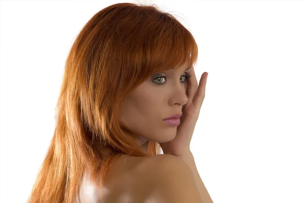 Donna dai capelli rossi — Foto Stock