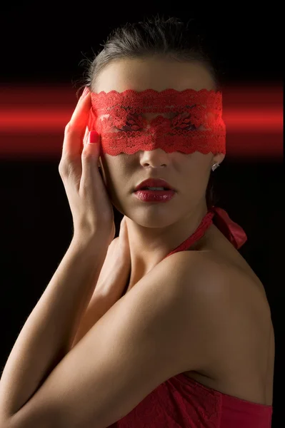 Красная маска — стоковое фото