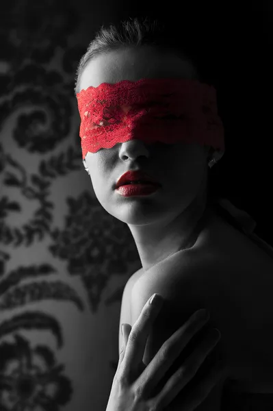 La maschera rossa — Foto Stock