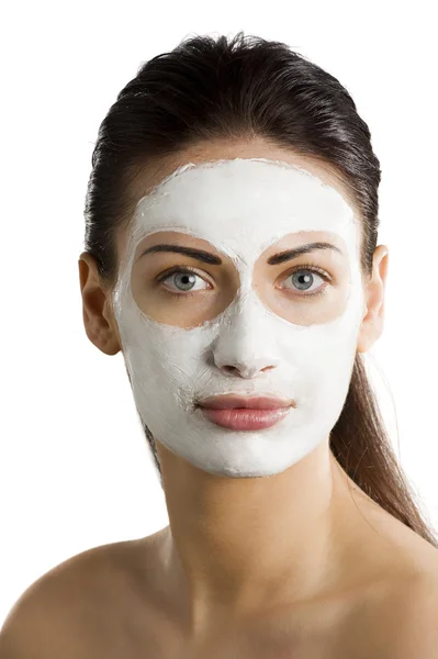 Krása Krémová maska — Stock fotografie
