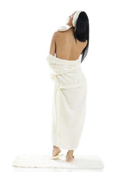 라티나 스펀지와 그녀의 관능적인 어깨를 — 스톡 사진