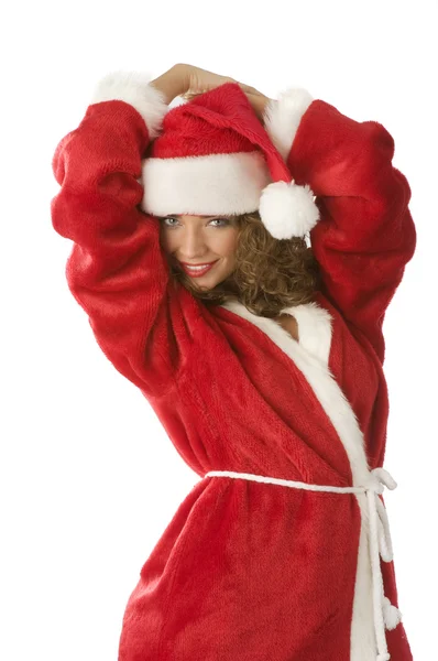 Papai Noel posando — Fotografia de Stock