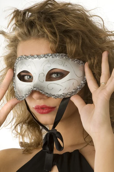 Primer plano con máscara — Foto de Stock