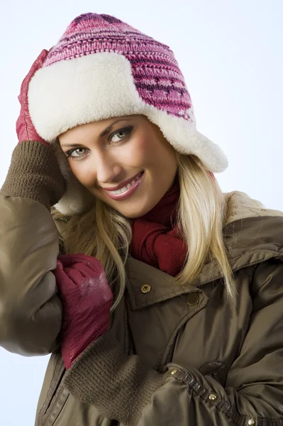 Meisje klaar voor de winter — Stockfoto